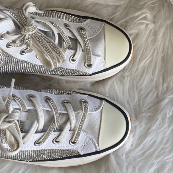 Shaft Rhinestone Embellished High Top Platform Sneakers - Picture 13 of 13